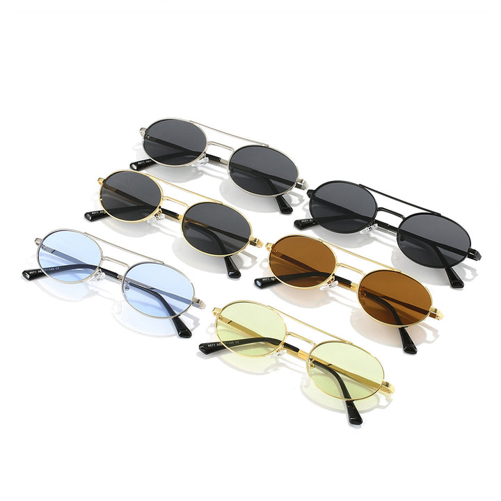 Women's Fashion Oval Sunglasses in Minimalist Design Bowlift
