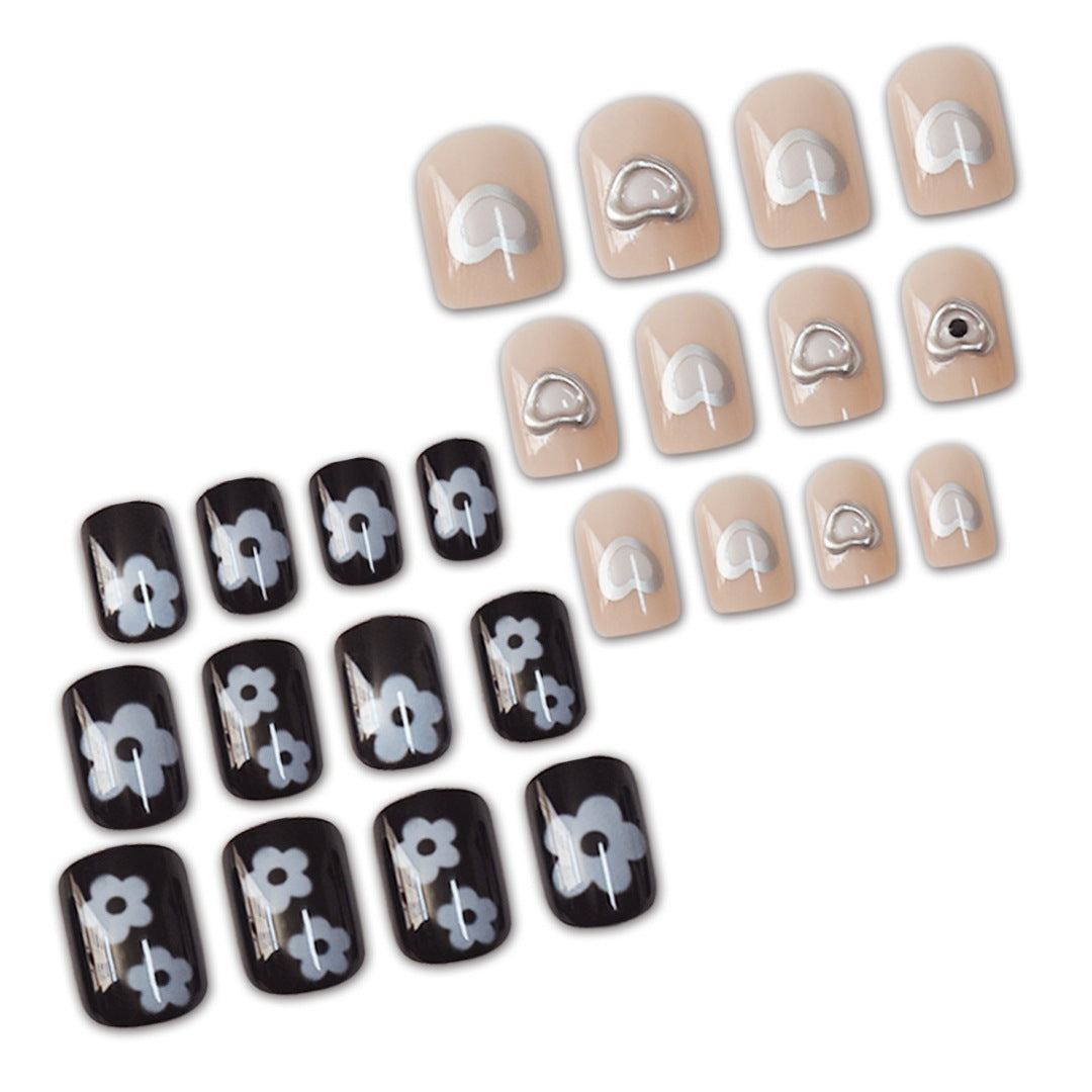 Artistic Heart-Inspired Nail Art Extensions Bowlift