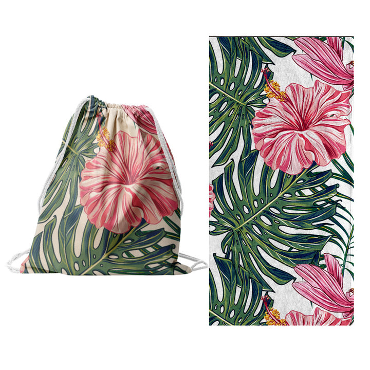 Sporty tote bag with floral design Bowlift