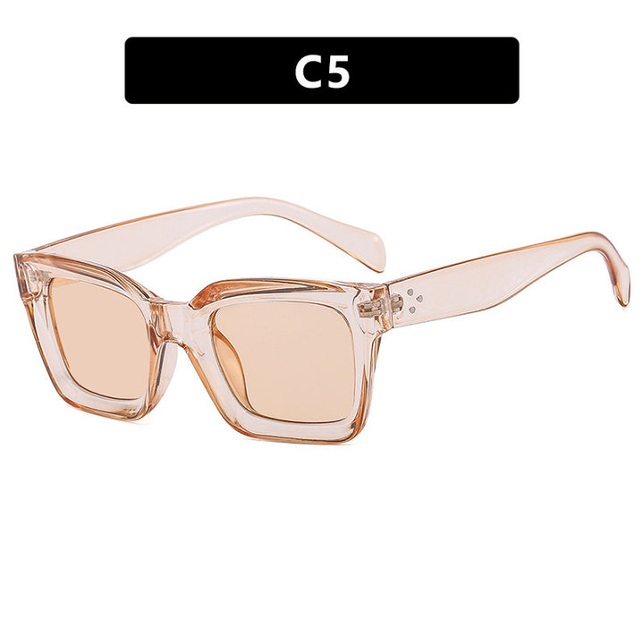 Women's fashionable square sunglasses with narrow frame Bowlift