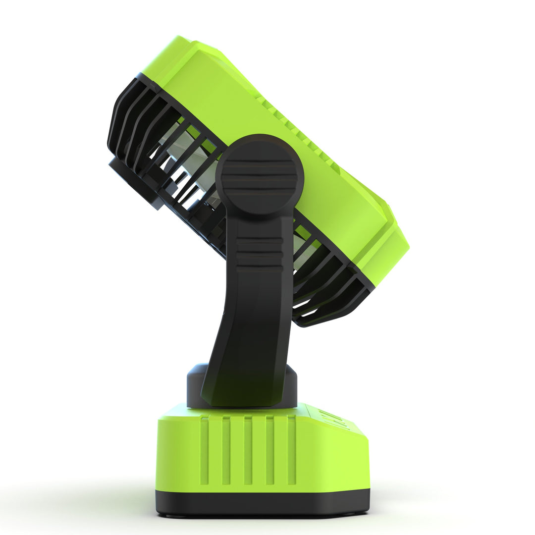 Portable Rechargeable Camping Fan with LED Light Bowlift