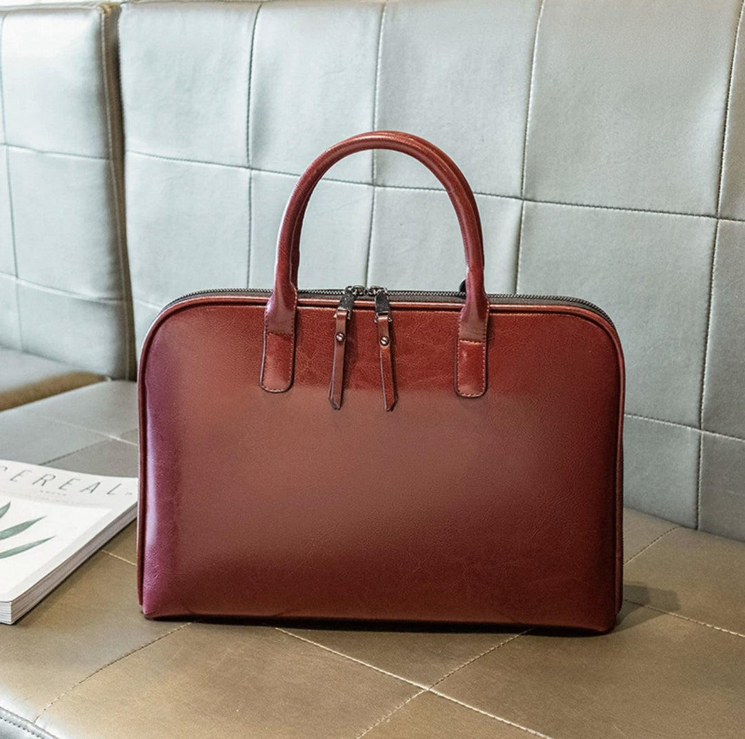 Elegant Business Bag with Structured Design Bowlift