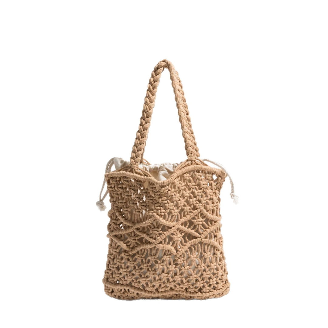 Hand-knotted macrame shopping bag Bowlift