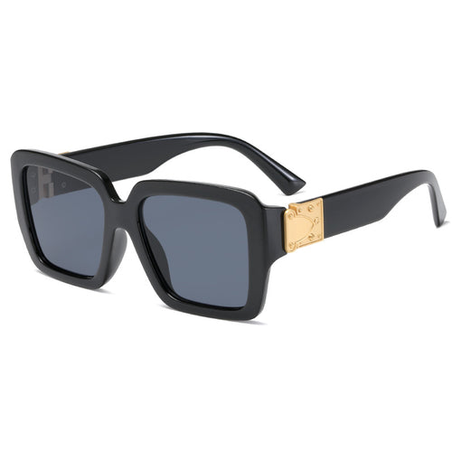 Women's oversized fashionable sunglasses with luxurious metal accents Bowlift