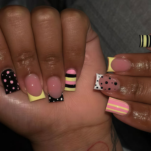 Artistic Geometric Nail Art Tips Bowlift