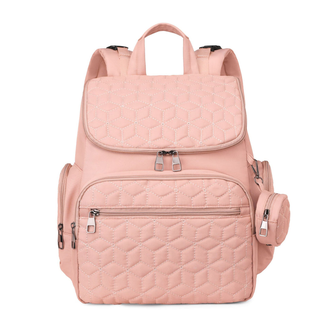 Versatile Quilted Multi-Pocket Backpack Bowlift