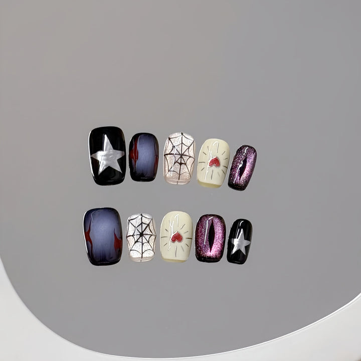 Themed Press-On Nail Set Bowlift