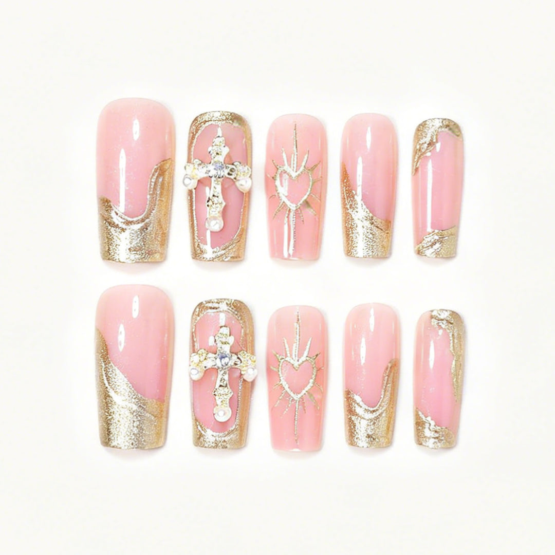 Decorative Long Acrylic Nail Tips Bowlift