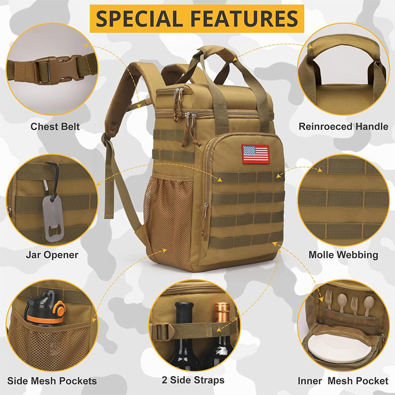 Durable and Insulated Beverage Backpack Bowlift
