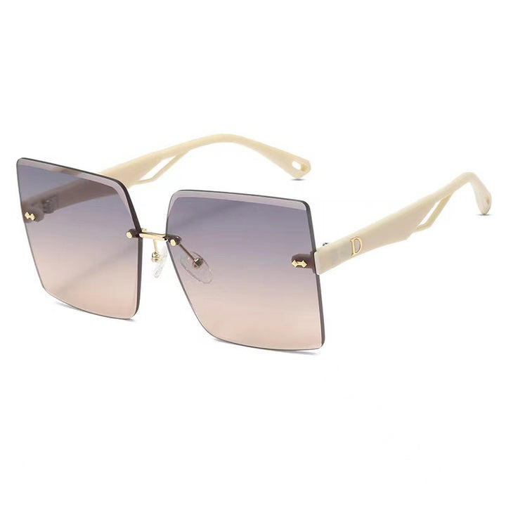 Women's fashionable square sunglasses with luxurious and elegant frame Bowlift