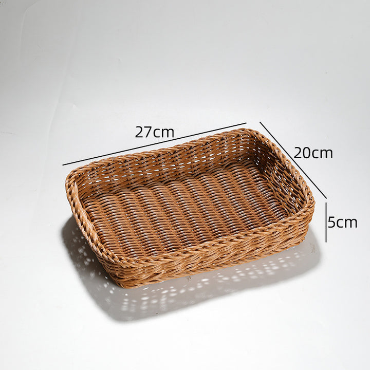 Handcrafted Round Wicker Serving Bowl Bowlift