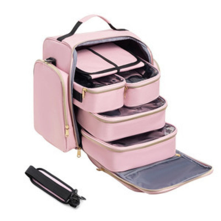 Cosmetic Organizer Backpack with Multiple Compartments Bowlift