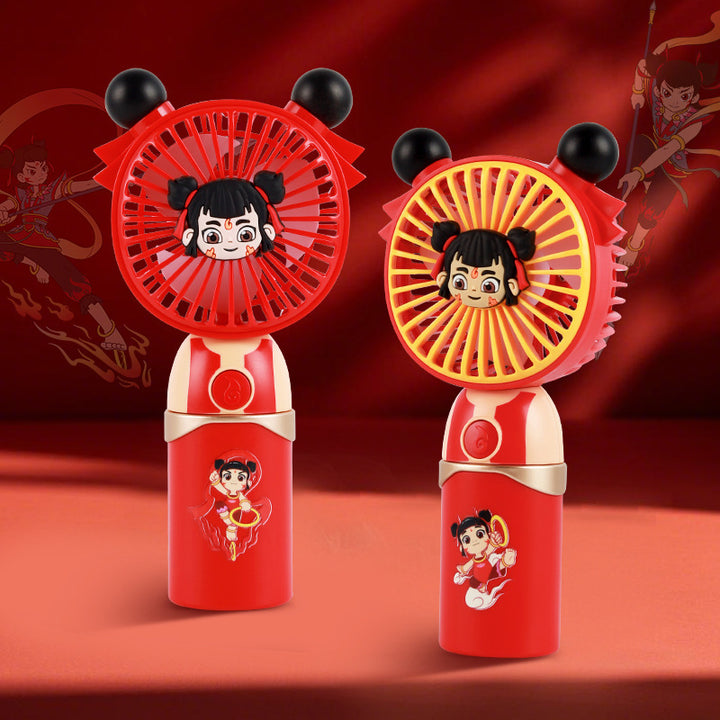 Ladies wearable mini fan with creative character design Bowlift