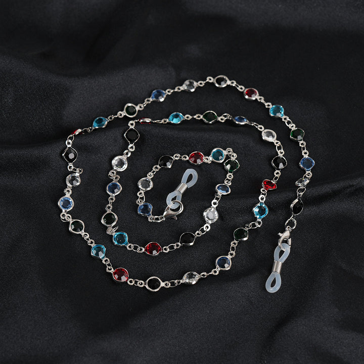 Decorative Gemstone Eyewear Chain Bowlift