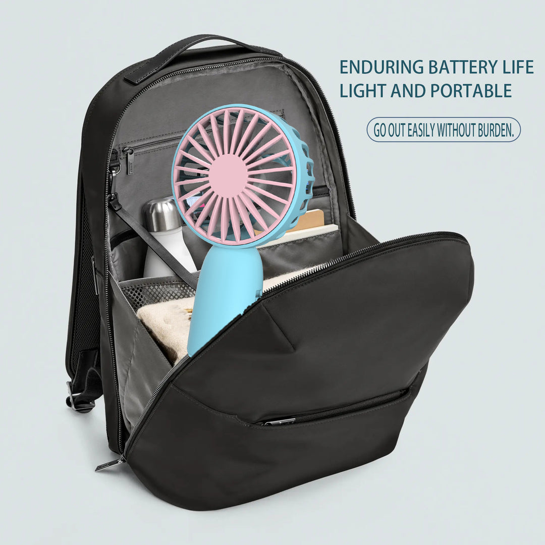 Ladies portable hand fan in cheerful design Bowlift