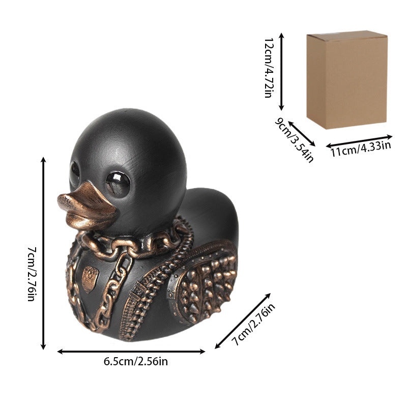 Decorative rubber duck with stylish haircut Bowlift