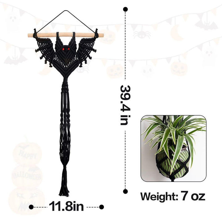 Decorative Macrame Bat Wall Hanging