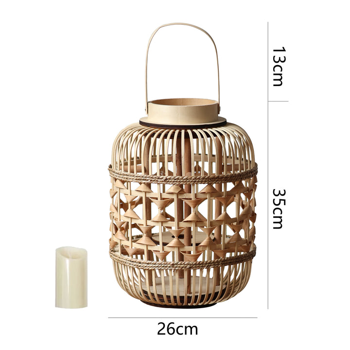 Decorative Lantern made of woven bamboo Bowlift