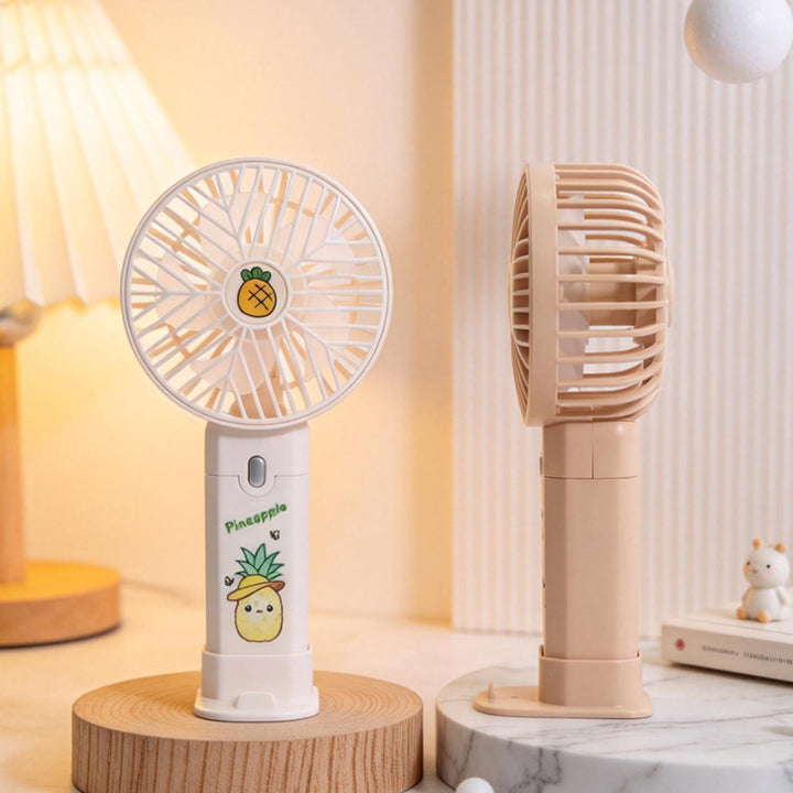 Women's portable USB table fan with built-in battery Bowlift