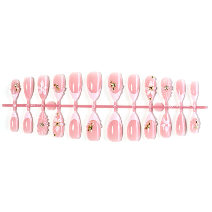 Premium Decorative Press-On Nail Set Bowlift