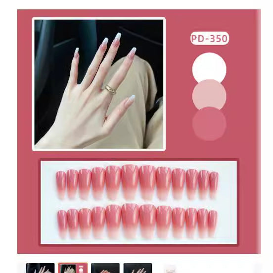 Elegant Gradient Press-On Nail Tips Bowlift