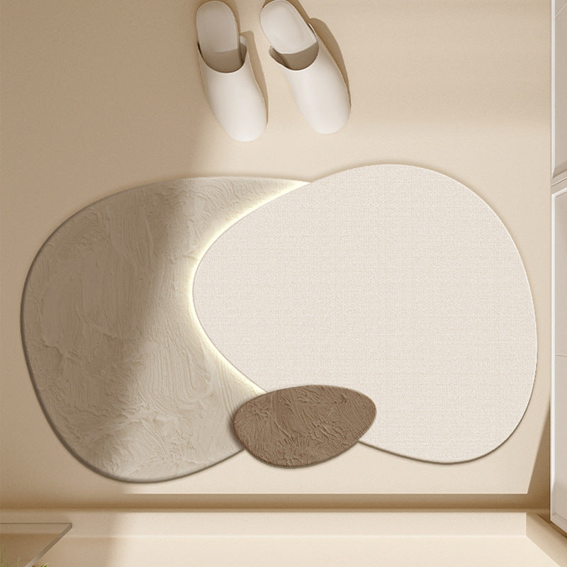 Floral-Inspired Decorative Bath Mat Bowlift