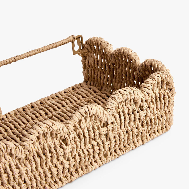 Decorative Basket Made of Natural Rattan Bowlift