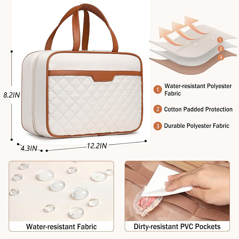 Cosmetic Organizer Bag with Removable Compartments Bowlift