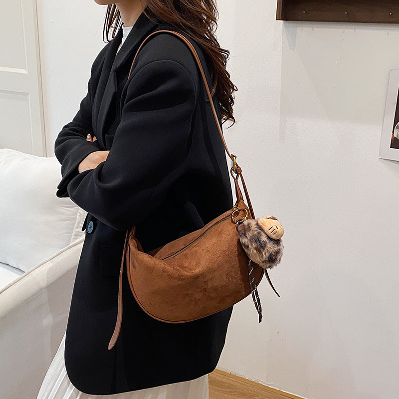 Suede Hobo Bag Bowlift