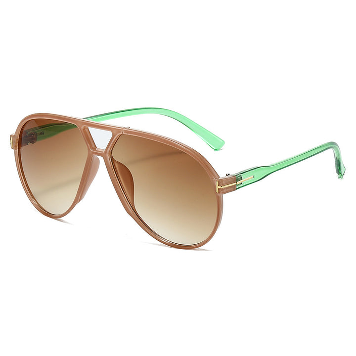 Stylish Aviator-Style Shield Sunglasses Bowlift
