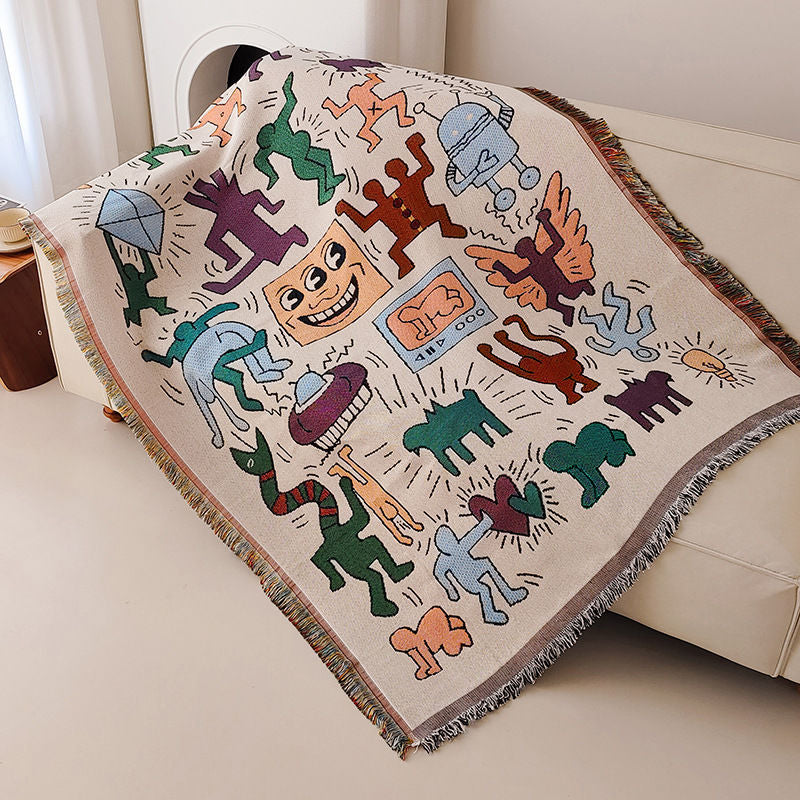 Decorative Woven Throw Blanket