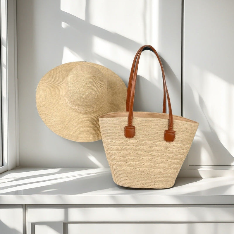 Beach bag with colorful stripes Bowlift