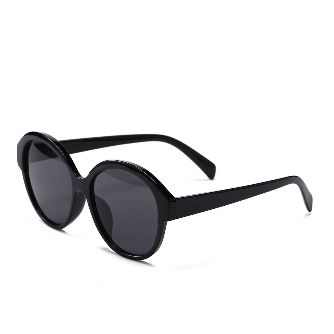 Women's round fashionable sunglasses with striking leopard pattern Bowlift