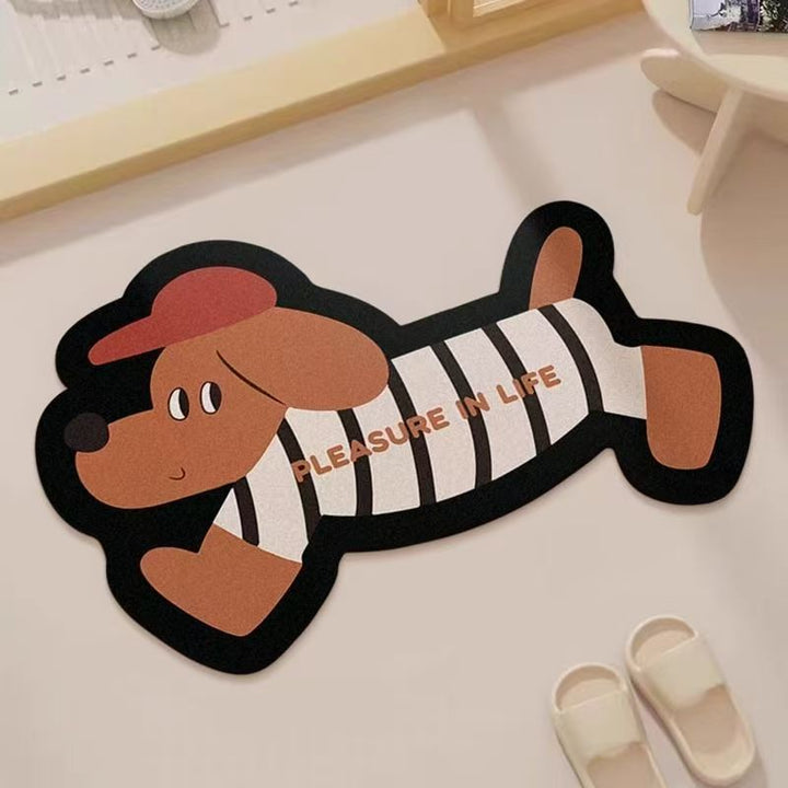 Cat-Shaped Decorative Area Mat