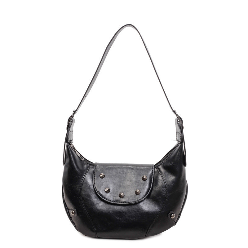 Stylish Leather Hobo Bag Bowlift