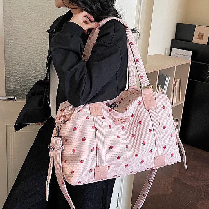 Playful Floral Travel Duffel Bag