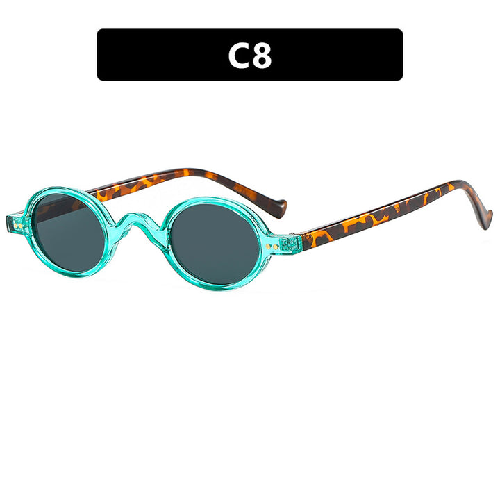 Women's round sunglasses with distinctive design and high-quality plastic frame Bowlift