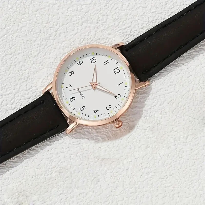 Minimalist Quartz Analog Leather Strap Casual Wrist Watch Bowlift