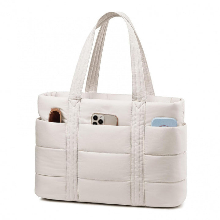 Padded everyday handbag with practical outer pockets Bowlift