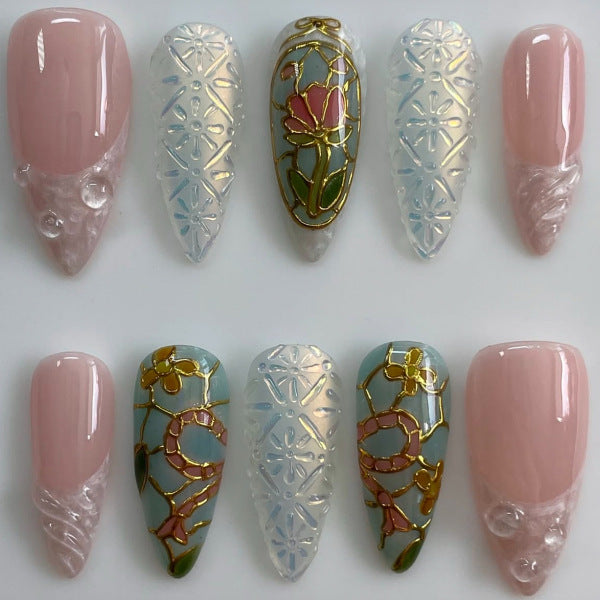 Thematic Artisan Press-On Nail Set Bowlift
