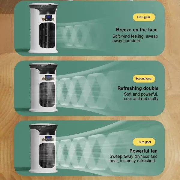 Unisex One Size Compact Portable Tower Fan with Digital Display Mosquito Trap USB Powered Bowlift