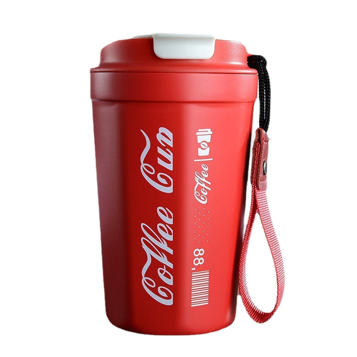 Women's insulated coffee cup with practical carrying device Bowlift