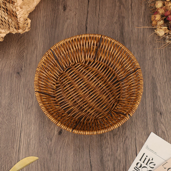 Decorative Wicker Storage Bowl Bowlift