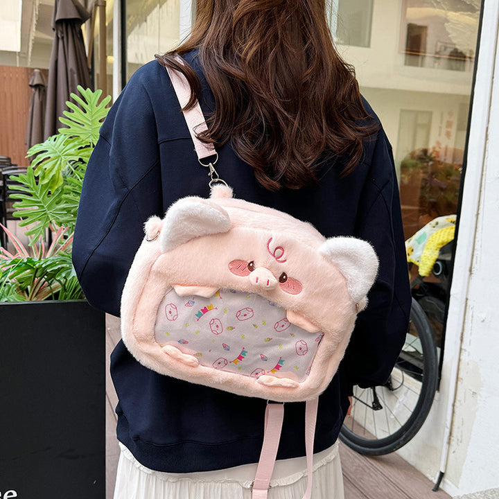 Plush Elephant-Themed Backpack