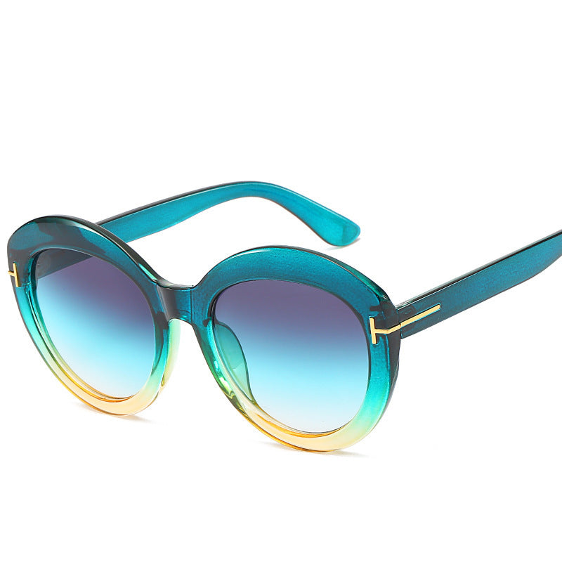 Oversized Gradient Lens Sunglasses Bowlift