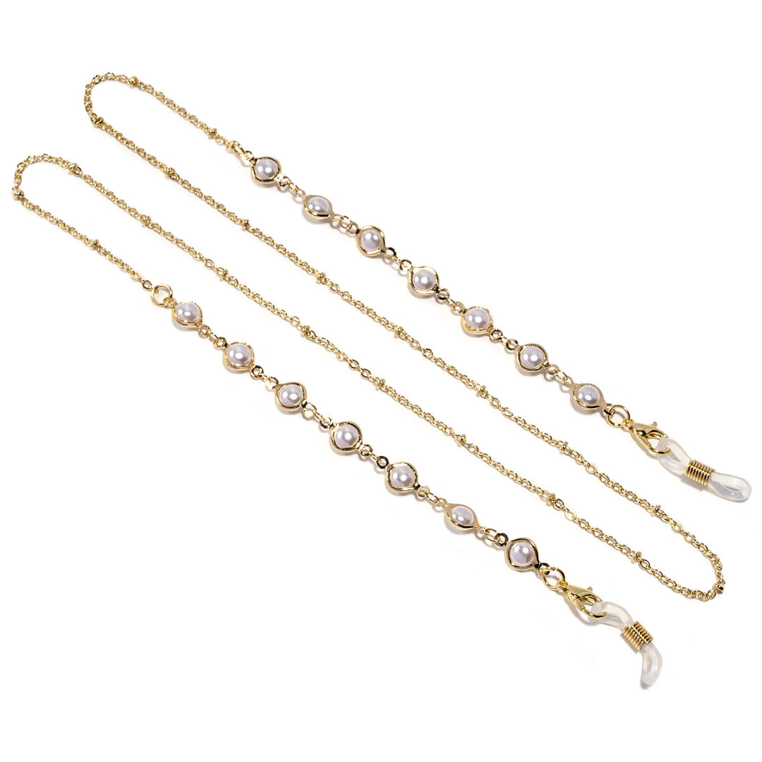 Elegant Pearl Beaded Eyewear Chain Bowlift