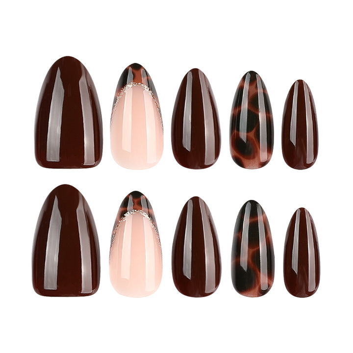 Artistic accent nails with geometric designs Bowlift