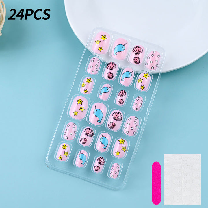 Themed Summer Beach Nail Art Press-On Nails Bowlift