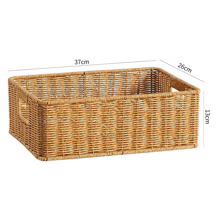 Rectangular Handwoven Storage Organizer Bowlift