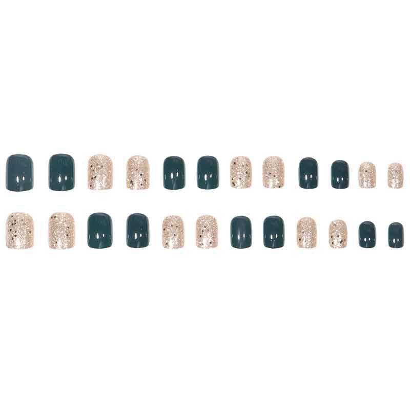 Glittering Press-On Nail Set Bowlift
